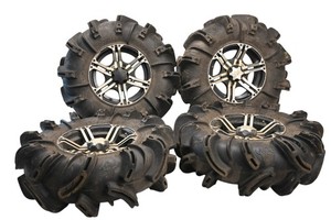 15 Can-Am Outlander 450 L 4x4 Front & Rear Wheels Rims & Tires 4/137 Gorilla