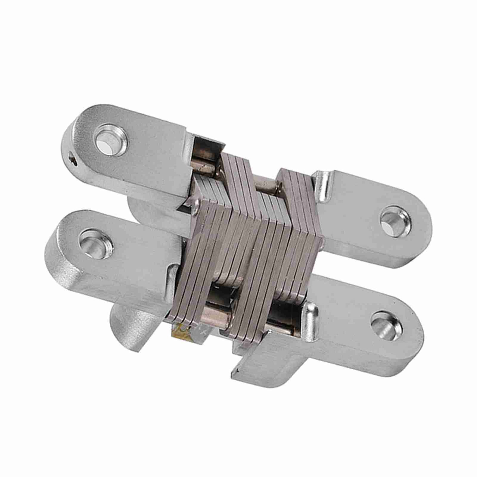 ↑180 Degree Zinc Alloy Invisible Folding Door Cross Hinges (94mm)