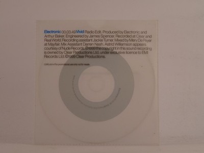 ELECTRONIC VIVID (E84) 1 Track Promo CD Single including Plastic Sleeve EMI