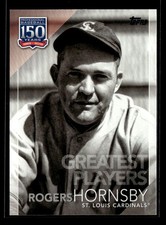 2019 Topps 150 Years of Professional Baseball #GP-19 Rogers Hornsby B211