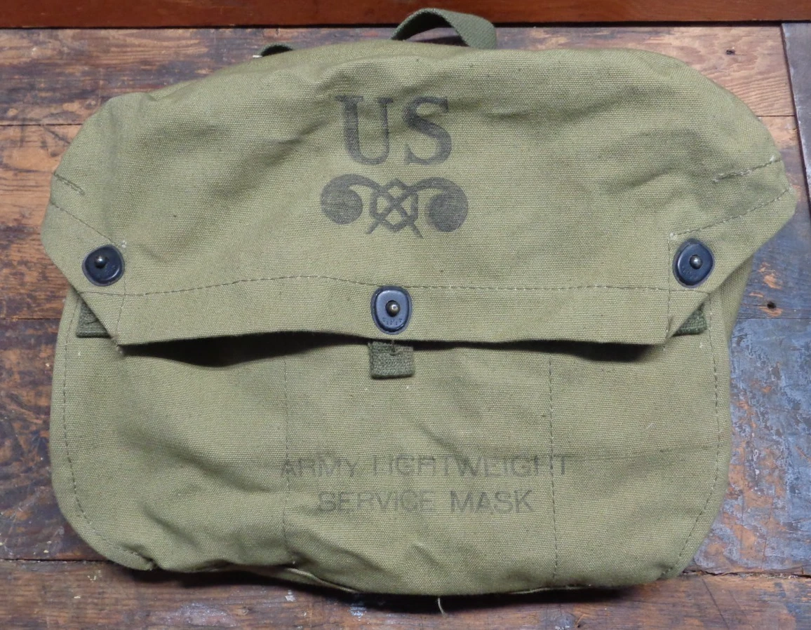 防毒面具包原二战美国野战装备及设备| eBay