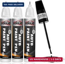 Touch Up Paint for Cars, 3-Pack - Black Car Scratch Repair Pen, Color Accurate A