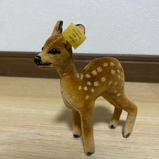 Plush Toy Steiff Fawn Bambi Antique Vintage 100 Cotton Made in Germany