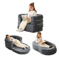 Travel Toddler Bed, 3-in-1 Convertible Toddler Portable Floor Beds, Kids Flip...