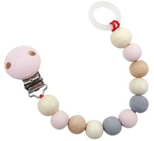 Baby Toy Pacifier Chain Natural Pink 30x20x210mm NEW Pacifier Nipple
