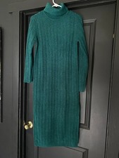 ASOS Design Teal Sweater Dress Long Sleeve Size 6