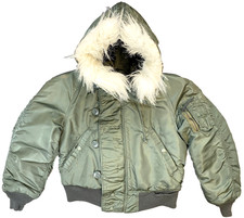 Vintage Alpha Industries Mens N-2B Flyers Fur...