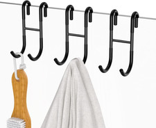 Over Shower Glass Door Hook, 304 Stainless Steel Rack Hooks, Frameless Bathroom