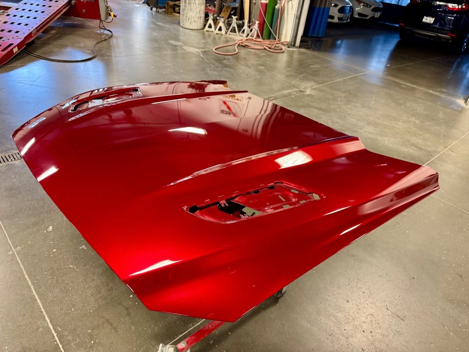 Ford Mustang 2015-2017 GT capó rojo caramelo RR OEM Foto 4 de 4