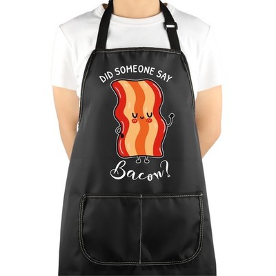 Bacon Lover Gift Did Someone Say Bacon Apron With Pockets Kitchen Gift Chef G...