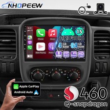 4+64GB CarPlay Android15 Car Radio Stereo For Vauxhall Vivaro B Renault Master 3