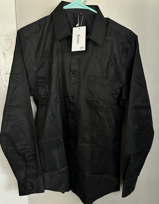 NWT The Drop Black Button Down Long Sleeve Men s Size XS