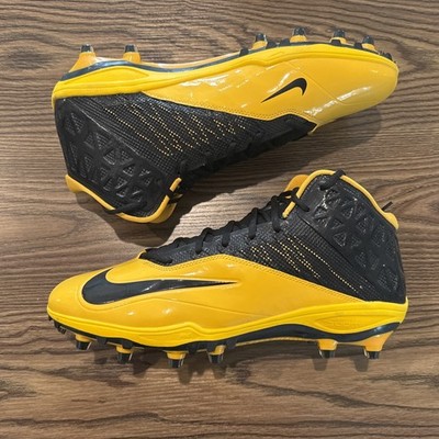 Size 14 Nike Zoom Code Elite 3/4 TD Football Cleats Black/Gold 620499 NEW