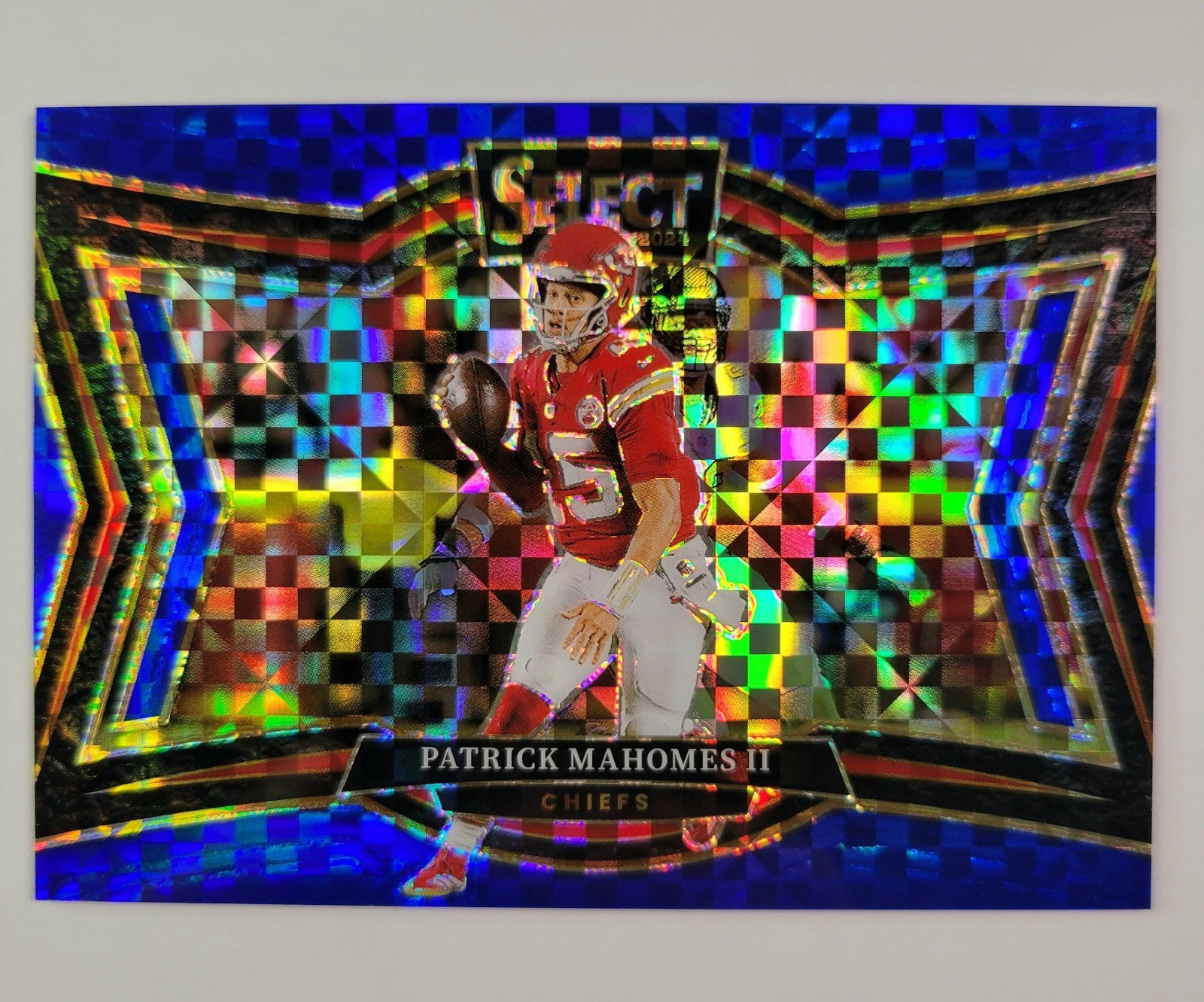 2024 Panini Select  Field Level Patrick Mahomes II #469 Blue Prizm /75 CHIEFS