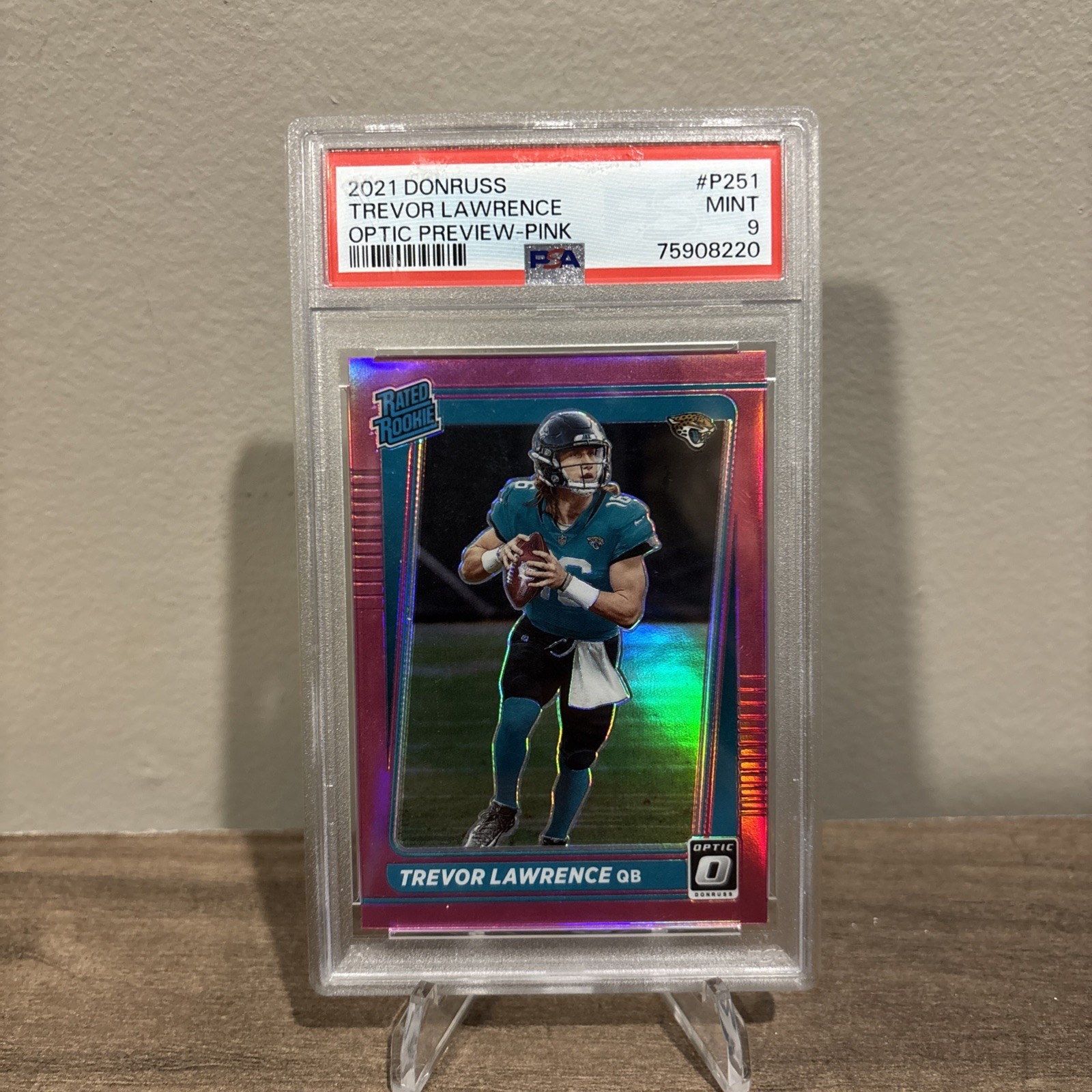 2021 Panini Donruss Optic Preview Rated Rookie Trevor Lawrence NO.P-251