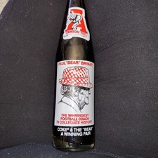 Coca-cola & The Bear A Winning Pair  Vintage Alabama Bottle (Full Bottle)