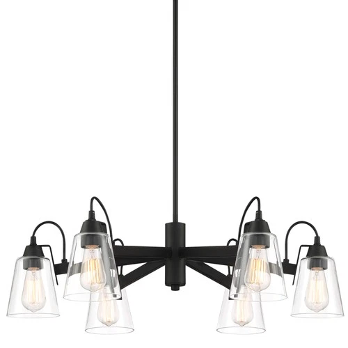 Minka Lavery 3996 Beckonridge 6 Light 32"W Chandelier - Coal - Picture 1 of 3