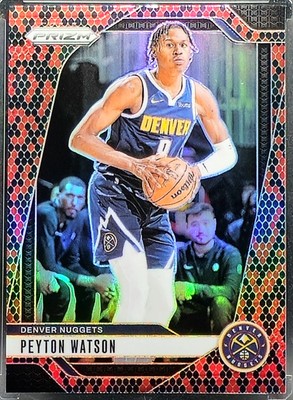 2024-25 Panini Prizm Peyton Watson #133 Snakeskin Case Hit SSP