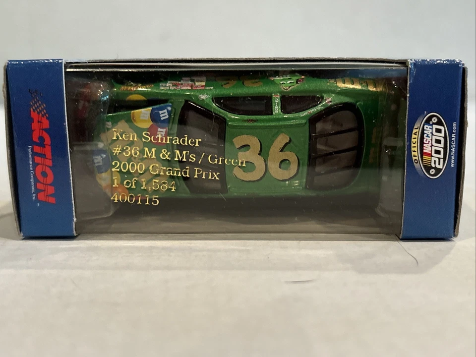 Ken Schrader #36 M&M's Ms. Green 2000 Pontiac Grand Prix RCCA 1,584 1:64 - Image 3 of 3