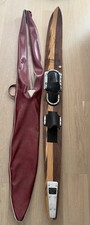 Vintage Maherajah Slalom Water Ski Wood 70.5" with Leather Cover