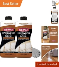 Wood Floor Polish Restorer 32 Oz 3PC Bundle Scratch-Free Shine Protective Layer