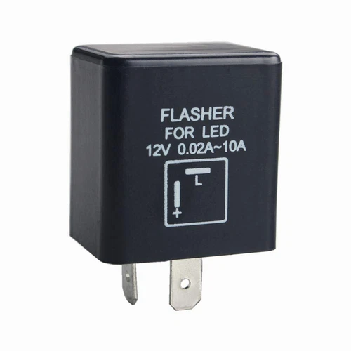 12V 0.02A-10A 2-Pin CF-12 Automatic Electronic LED Flasher Relay Fix for Turn Si