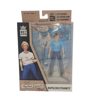 BST AXN Napoleon Dynamite Figure Blue Shirt Loyal Subjects NIB