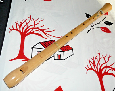 Moeck-Tenor-Blockflöte, klasse Klang, Klappe, Doppelloch, deut. Griffw.