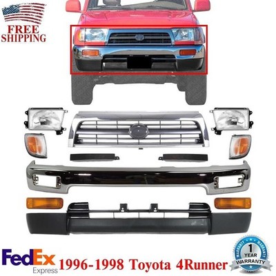 ブ－ツキーパー Front Bumper Face Bar Chrome Steel Kit For 1996-1998 Toyota