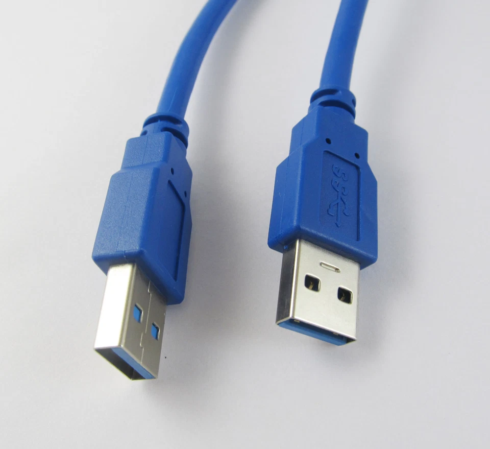 Premium Quality USB 3.0 A Male to USB 3.0 Male Extension Cable Blue 1.5m 4.8Gbps - Image 2 of 2