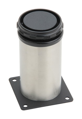 Gebürstete Satin Nickel Möbel Beinverlängerungen verstellbare Füße rund 2" Durchmesser 4/Set - Bild 4 von 13