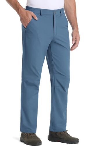 Herren leichte Wanderhose elastische Taille schnell trocknende Freizeit Arbeitshose - Bild 27 von 96