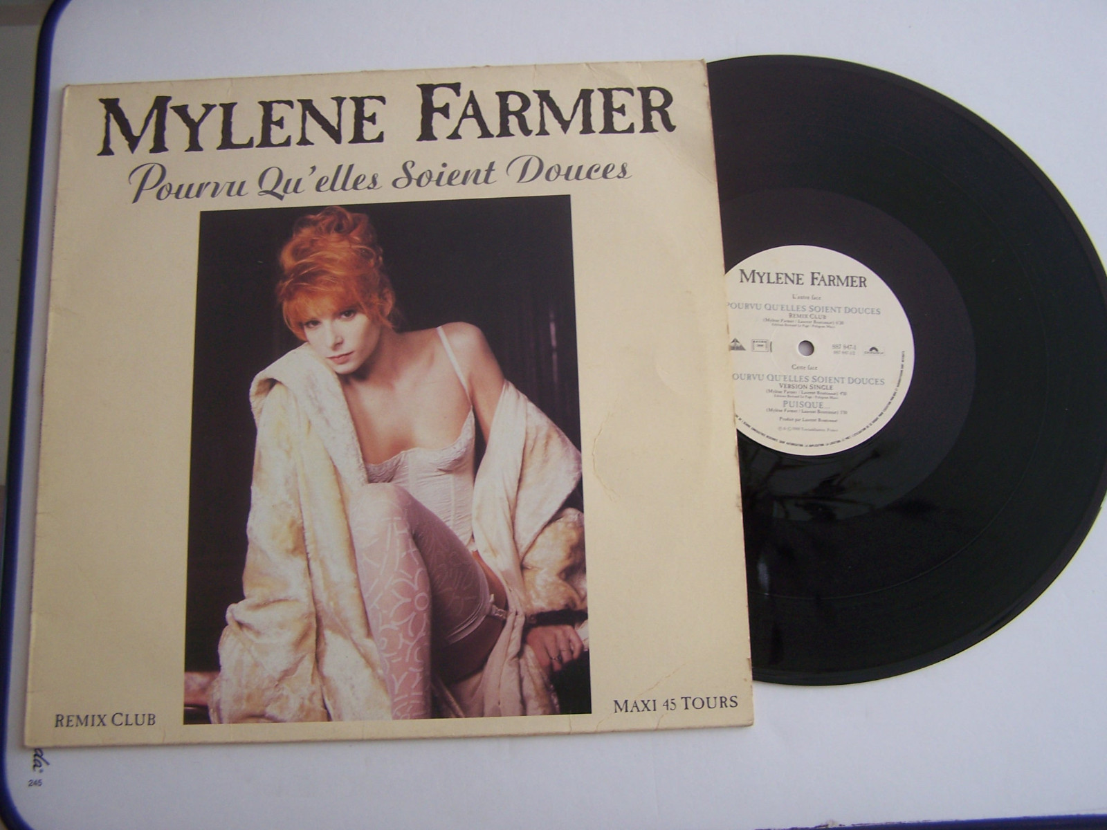 Mylene Farmer Pourvu Qu Elles Soient Douces MAXI 45 TOURS MYLÈNE FARMER , POURVU QU ' ELLES SOIENT DOUCES . VG - / EX .  | eBay