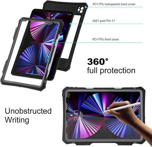 Neu iPad Pro 11 Zoll Wasserdichte Hülle, Ganzkörper Stoßfest Schutzhülle mit - Bild 7 von 7