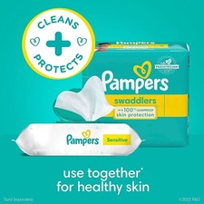 Pampers Sensitive Baby Wipes-Baby Wipes Combo,84 Count Pack of 12