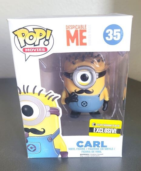 Sale Despicable Me 2 Mustache Carl Pop! Vinyl Figure Ee Exclusive