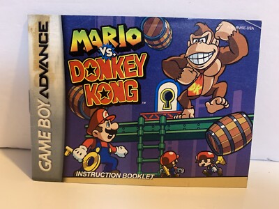 Mario vs. Donkey Kong (Nintendo Game Boy Advance) GBA Manual Only