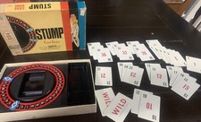 1968 Milton Bradley CO. STUMP Card Game For Parts Card Numbers Vintage Plastic