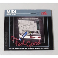 Dr. Feelgood Midi Drum Files (CD-ROM) Drum Loops 1999 Big Fish Audio TESTED