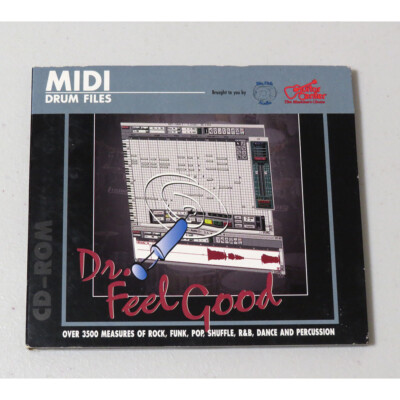 Dr. Feelgood Midi Drum Files (CD-ROM) Drum Loops 1999 Big Fish Audio TESTED