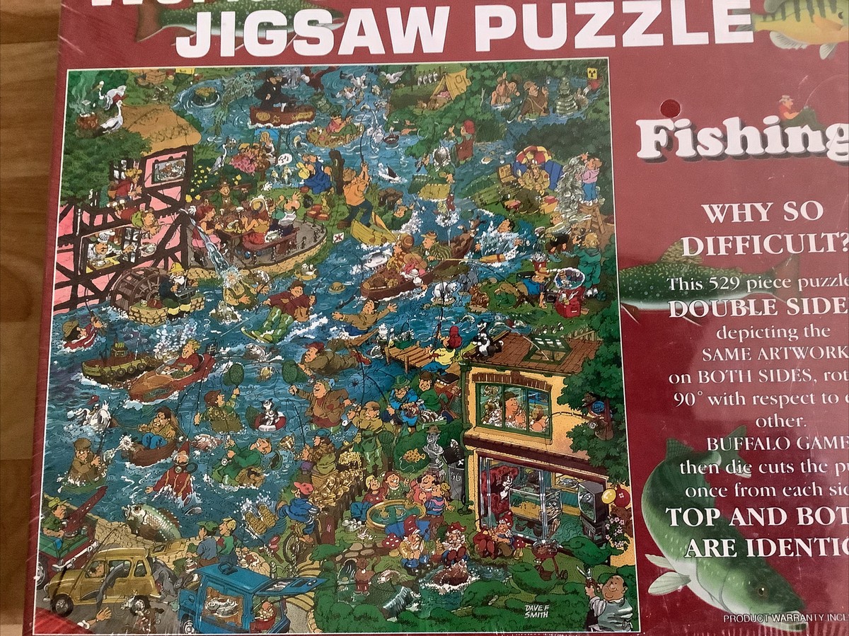 Vintage World's Most Difficult Jigsaw Puzzle Fishing Edition