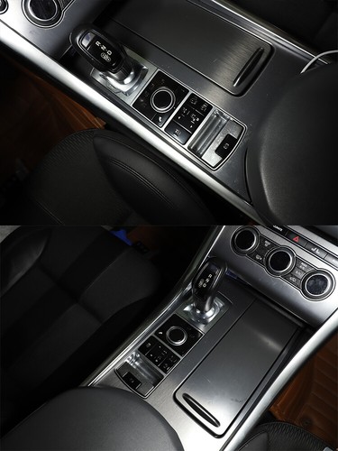 For LR Range Rover Sport 2014-2016 Terrain Mode Button Stickers Trim ABS Black - Picture 4 of 7
