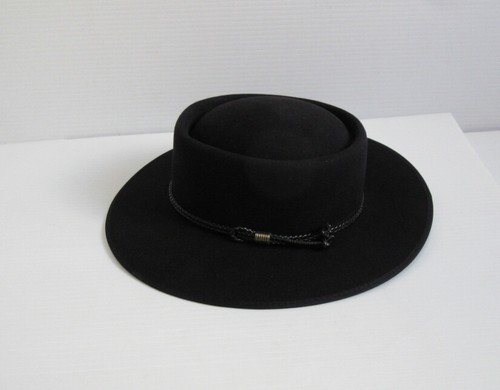Akubra Pure Fur Felt Pastoralist Black 