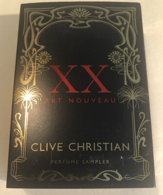 XX ART NOUVEAU  Clive Christian Perfume Sampler Set Papyrus & Water Lily  1.8 ml