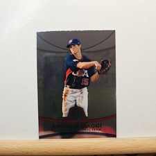 2010 Bowman Platinum Baseball Andrew Drew Maggi Chrome base RC card # PP39