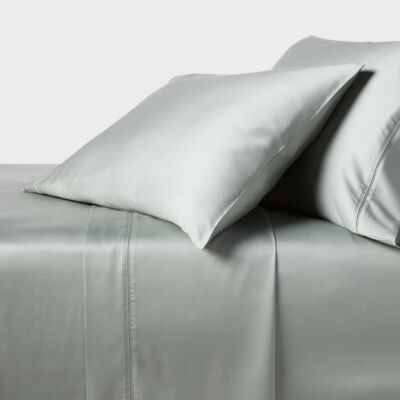 Threshold 320TC Satin 4-Piece Sheet Set Cooling Soft TENCEL Lyocell