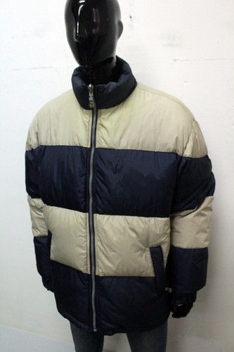 Tom Tailor Giubbotto Taglia XL Uomo Giacca Invernale Blu Beige Double Face - Imagen 8 de 16