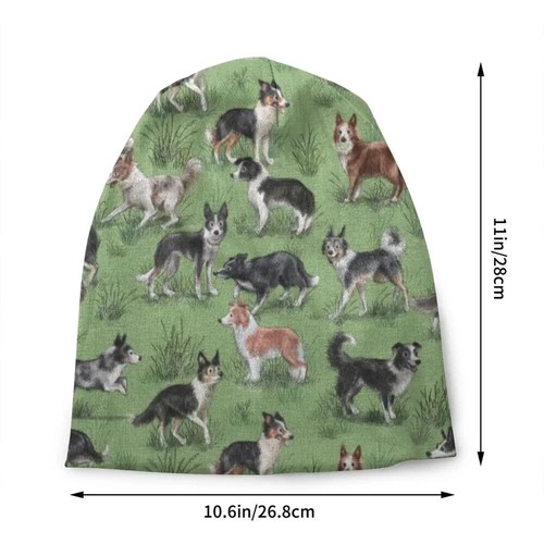 Reversible Dog breed owner beanie hat clothing gift over ears unisex stretchy - Picture 52 of 55