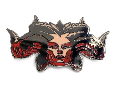 Lilith Metall Emaille Pin Anstecker Pagan Gothic Hexenstunde