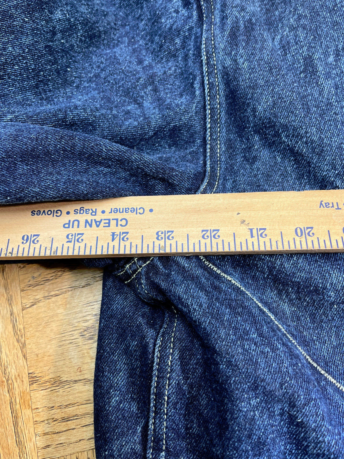 Vintage Armani Jeans AJ Medium Long Duster Denim Lined Jacket Rare Club Member image 8